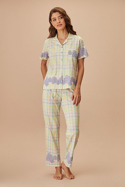 SUWEN Sada mužského pyžama Aloha