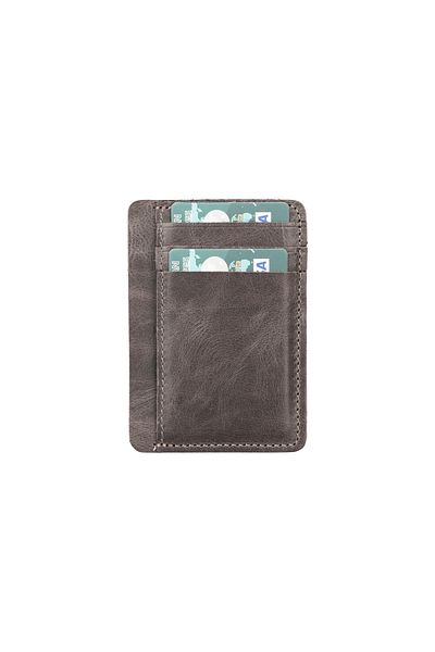 Lev Leather Θήκη πιστωτικής κάρτας ποιότητας γνήσιου δέρματος - Μεγάλη διάρκεια