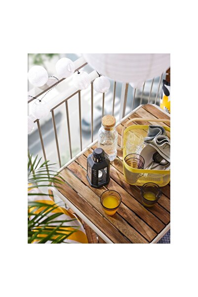 IKEA masa-sandalye-tabure seti, kahverengi, mindersiz, 2 sandalyeli ve 2 tabu...