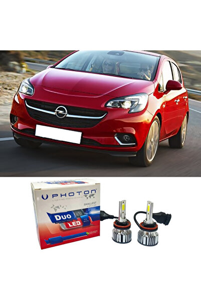 Photon Opel Corsa E Led Xenon Uzun Uyumlu Far Ampulü H7 Duo Yeni Seri Beyaz 2...