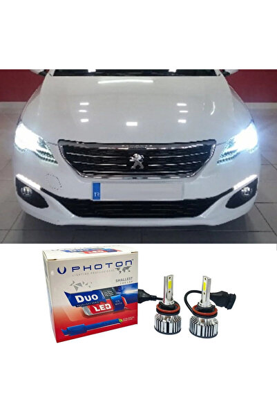 Photon Peugeot 301 Led Xenon Kısa Far Ampulü H7 Duo Yeni Seri Beyaz 2017+