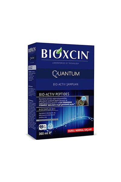 Bioxcin Quantum 300ml - Shampoo for Dry and Normal Hair that Helps Provide a Thicker and Blurred Look