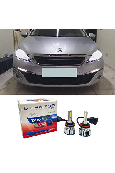 Photon Peugeot 308 Led Xenon  Uyumlu Kısa Far Ampulü H7 Duo Yeni Seri Beyaz