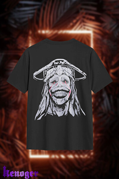 kenoger Unisex Oversize - Tricou cu imprimeu Statuia lui Dumnezeu pentru nive...