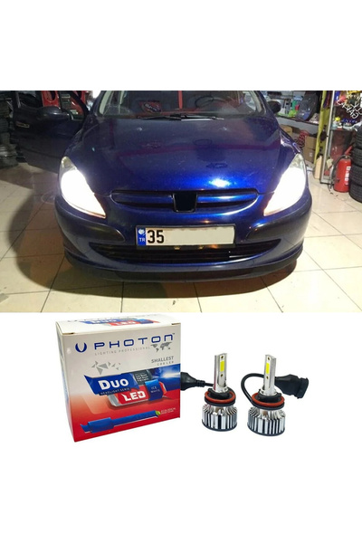 Photon Peugeot 307 Led Xenon Uzun Far Ampulü H7 Duo Yeni Seri Beyaz 2005+