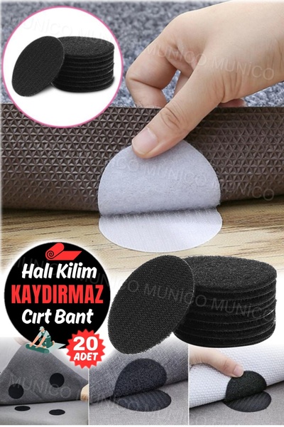 Munico 20 Adet Halı Bant Kilim Tutucu Halıyı Kanepeyi Çarşafları Yerinde Sabi...