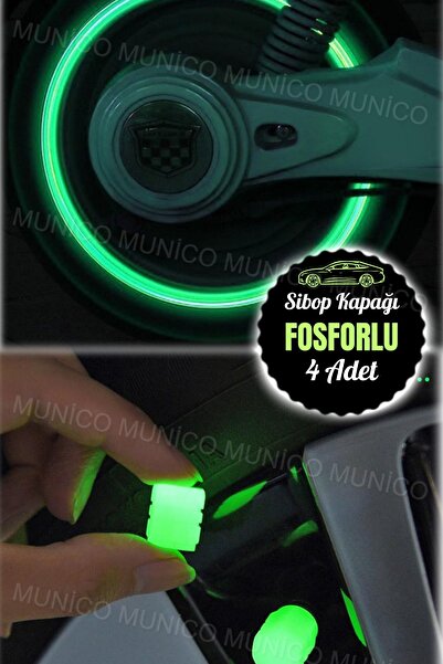 Munico Sibop Kapakları Floresan Gece Parlayan Araba Motosiklet Bisiklet Bisik...