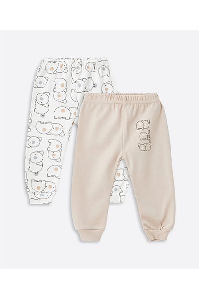 Luggi Baby Unisex Koala Patterned Cotton 2-Piece Single Bottom