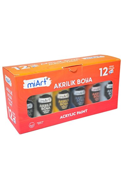 MİART Miart Akrilik Boya 12 Renk Set 59 Ml MA5912