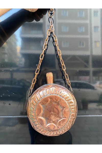 LüksAksesuar Antika Matara Bakır Su Matarası