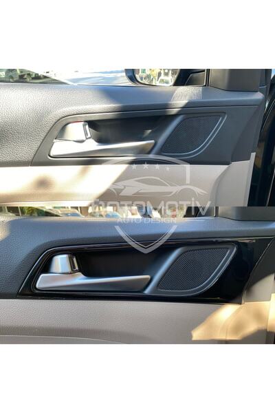 FD Damla Etiket Hyundai Tucson 2015-2020 Dashboard, Console, Trim, Chest Cover Set Piano Black Color Special Design