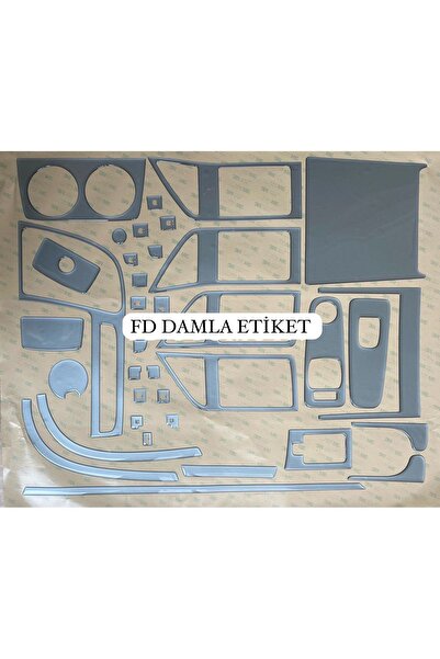 FD Damla Etiket مجموعة أغطية الصدر لسيارة فيات دوكاتو 2006-2019 باللون الرماد...