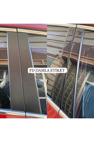 FD Damla Etiket عمود باب كيا سييد 2012-2018 بطلاء أسود لامع بتصميم خاص