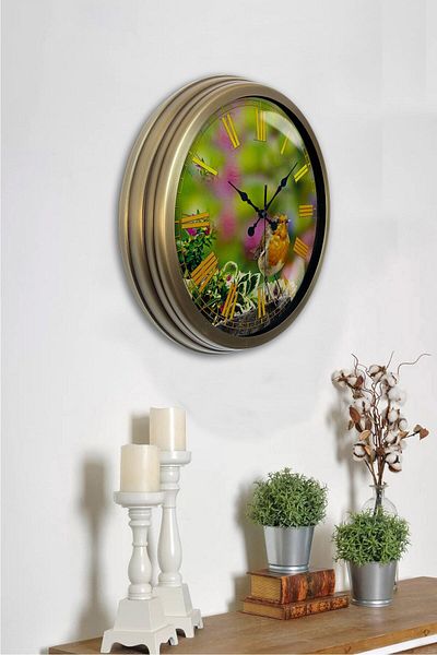 Kasva Concept Cadou 40 cm Ceas de Perete Metal Vechi