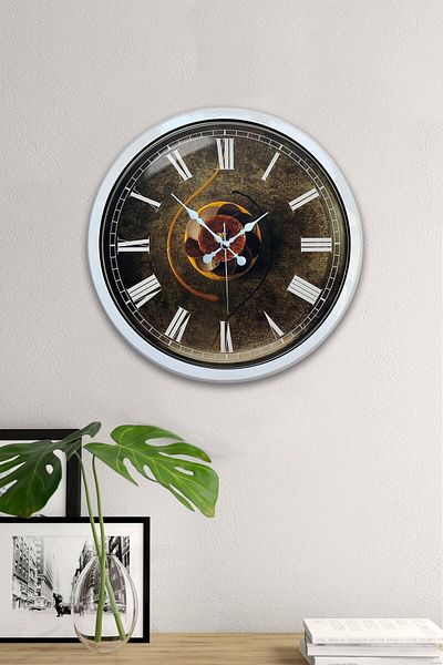 Kasva Concept 40 cm White Metal Kitchen Wall Clock