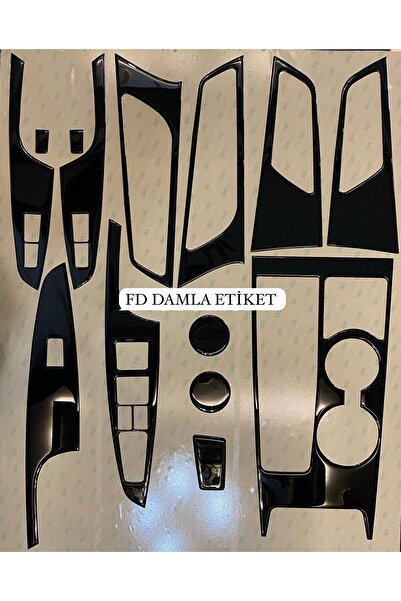 FD Damla Etiket Hyundai Tucson 2015-2020 Torpedo Console Trim Chest Cover Set...