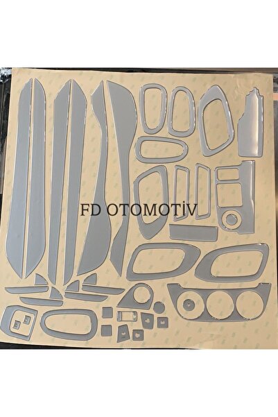 FD Damla Etiket طقم توربيدو Citroen C-eylsee - تصميم مخصص باللون الرمادي الفض...