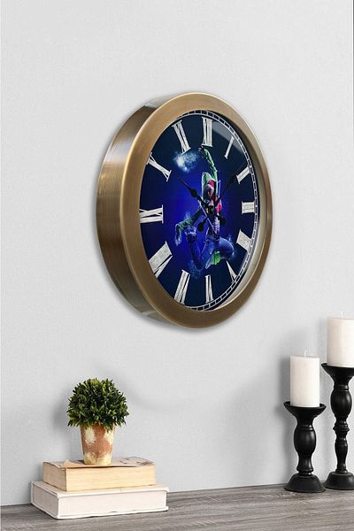 Kasva Concept 36 cm Tumbled Metal Dance Wall Clock