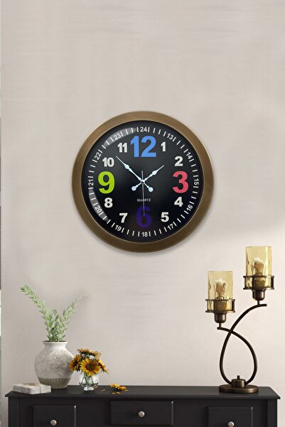 Kasva Concept هدية ساعة حائط معدنية عتيقة مقاس 36 سم مقاس 13-24