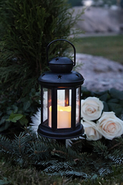 AfterTimes Kamp İçin Dekoratif Mum Şeklinde Gece Lambası Şarjlı Masa Üzeri La...