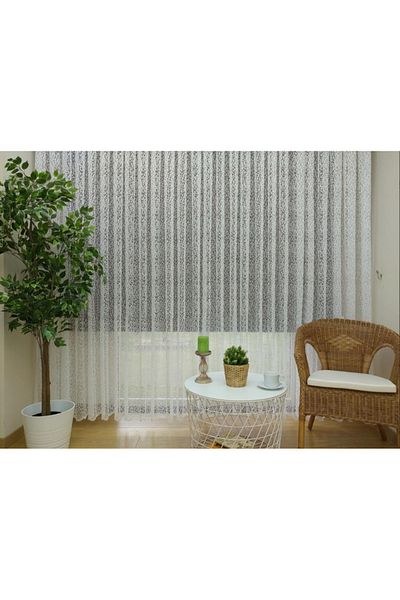 Esse Home Sports Pattern French Lace Tulle Curtain, 400x260, Tight Pleat, 1/3