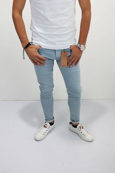 Staff Men's Blue Ripped Jeans