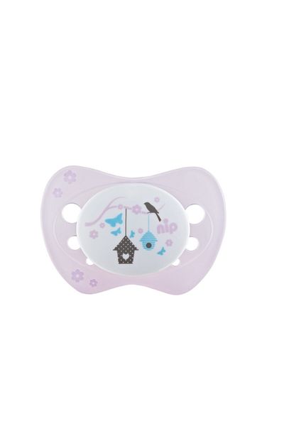 Nip Life Silicone Pacifier 5-18 Months Heart Bird Nest