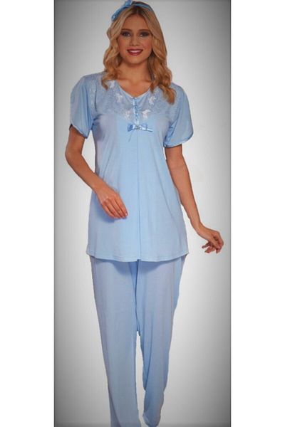 Emose Set pijama de maternitate albastru damă 