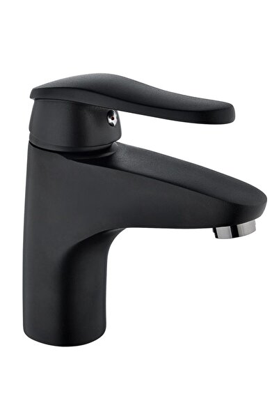 Vilas Elmas Siyah Gri Detaylı Lavabo Bataryası