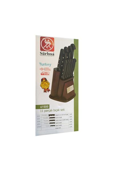 Sürbisa Black Pin Antique Knife Set 11 Pieces 61500