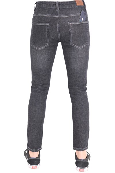 viking's line Erkek Denim pantolon Trend Spor Giyim Antrasıt Füme Bagy Pantolon