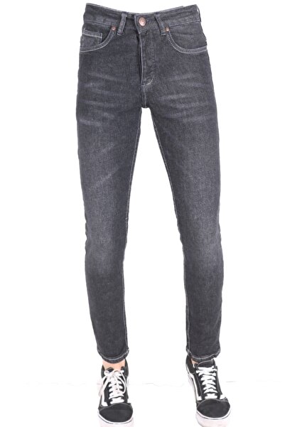 viking's line Erkek Denim pantolon Trend Spor Giyim Antrasıt Füme Bagy Pantolon