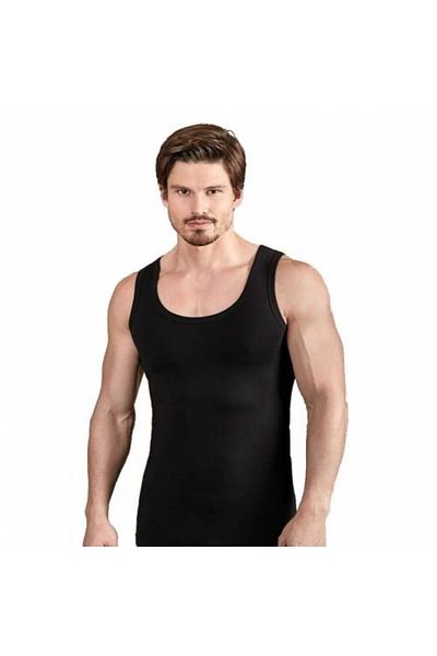 Berrak Men's Black 4 Pack 1022 Strappy Undershirt