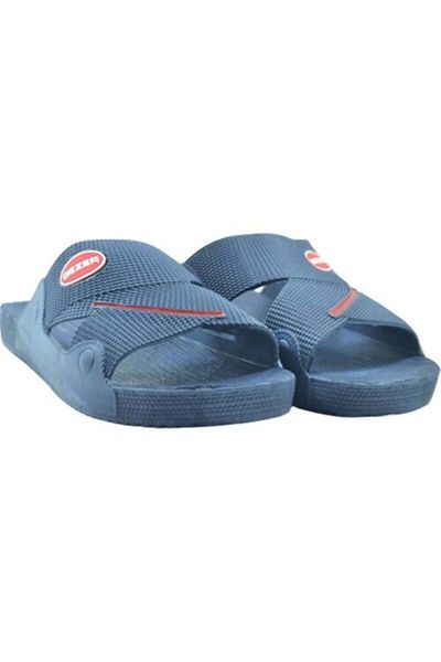 GEZER Men's Navy Blue Non-Slip Sole Pool/Beach Slippers