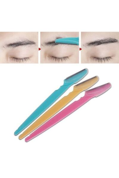 Genel Markalar Profesyonel Kaş Usturası Kaş Jileti Kaş Şekillendirici 3'lü Set