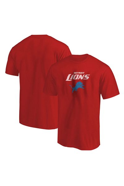 usateamfans Ανδρικό κόκκινο μπλουζάκι Detroit Lions