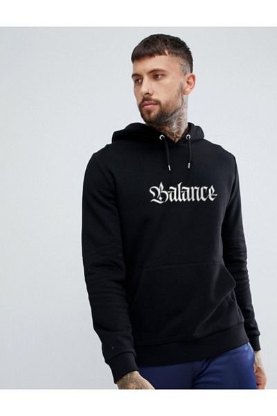 Ghedto Unisex φούτερ με μαύρη κουκούλα