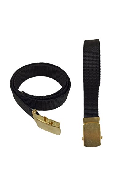 Asker Kolisi Siyah Metal Tokalı Kemer - Askeri Outdoor Taktik Palaska