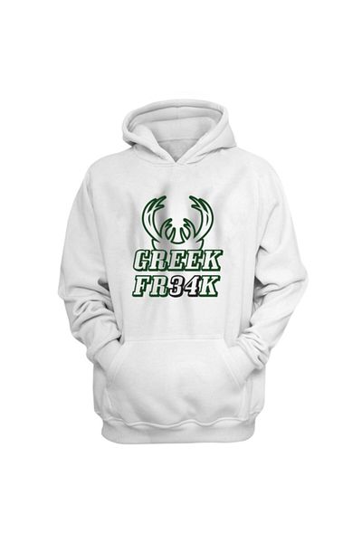 usateamfans Ανδρικό φούτερ με κουκούλα Milwaukee Greek Freak