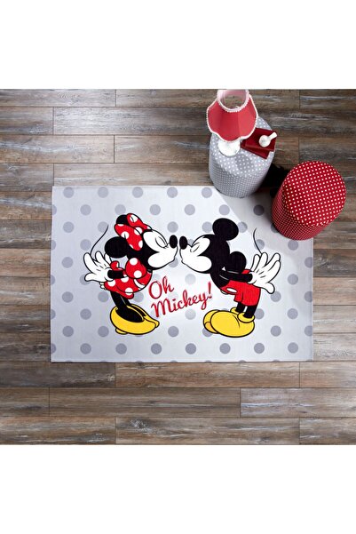 Taç Gri  Mickey Love Halı