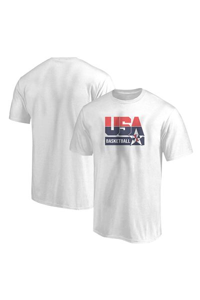 usateamfans Ανδρικό μπλουζάκι White Team U.S.A