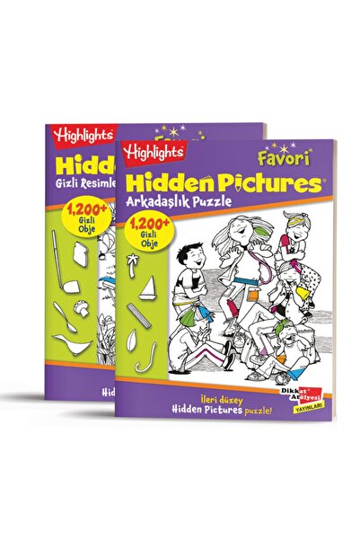 Dikkat Atölyesi Yayınları Highlights Favori Hidden Pictures Gizli Resimler 2'li Set