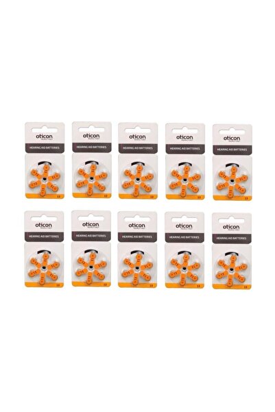 Oticon No:13 Işitme Cihazı Pili 13 Numara Pil Işitme Cihazı Pili 60 Adet