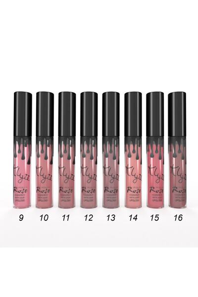MUJGAN Rose Kylie Matte Liquid Lipstick Set of 8