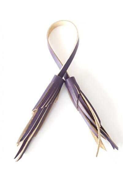 angel çanta aksesuar Натуральна шкіра, подвійний зигзаг, бахрома, фіолетовий ...