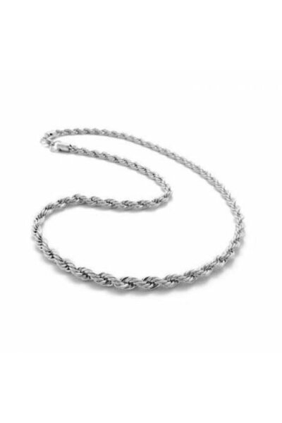 Çelik Twisted Rope Chain Necklace