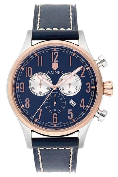 Wainer Wa.10666-d Men's Wristwatch, Swiss Made, Sapphire Glass