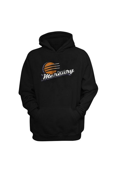 usateamfans Мъжки черен суичър с качулка Phoenix Mercury