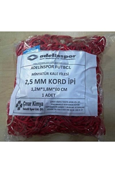 adelinspor Minyatür Kale Filesi 120 Yükseklik 180 Genişlik 60 Derinlik cm