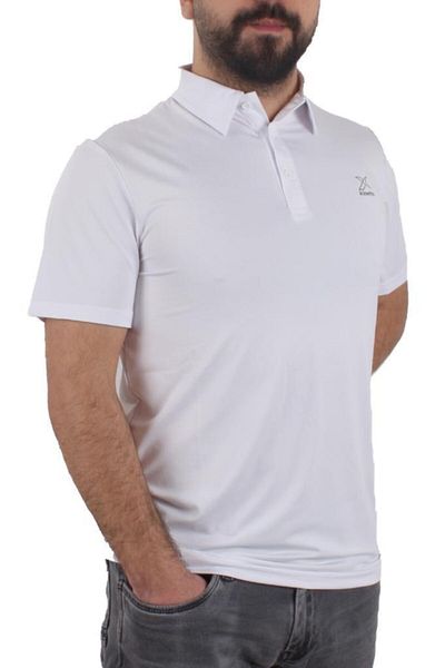 Kinetix BAXTER KK POLO TS - Tricou alb cu mânecă scurtă pentru bărbați M-18188100514839